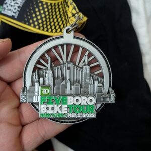 Five Boro Bike Tour Medal 2022